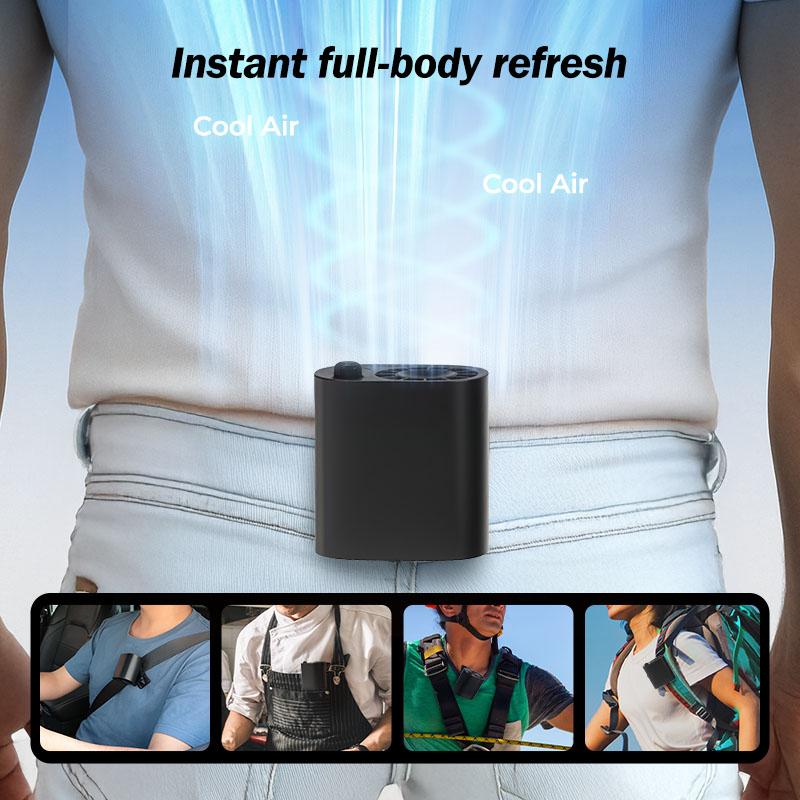 A dog licking peanut butter from a jar over a bowl of kibble against an orange background.