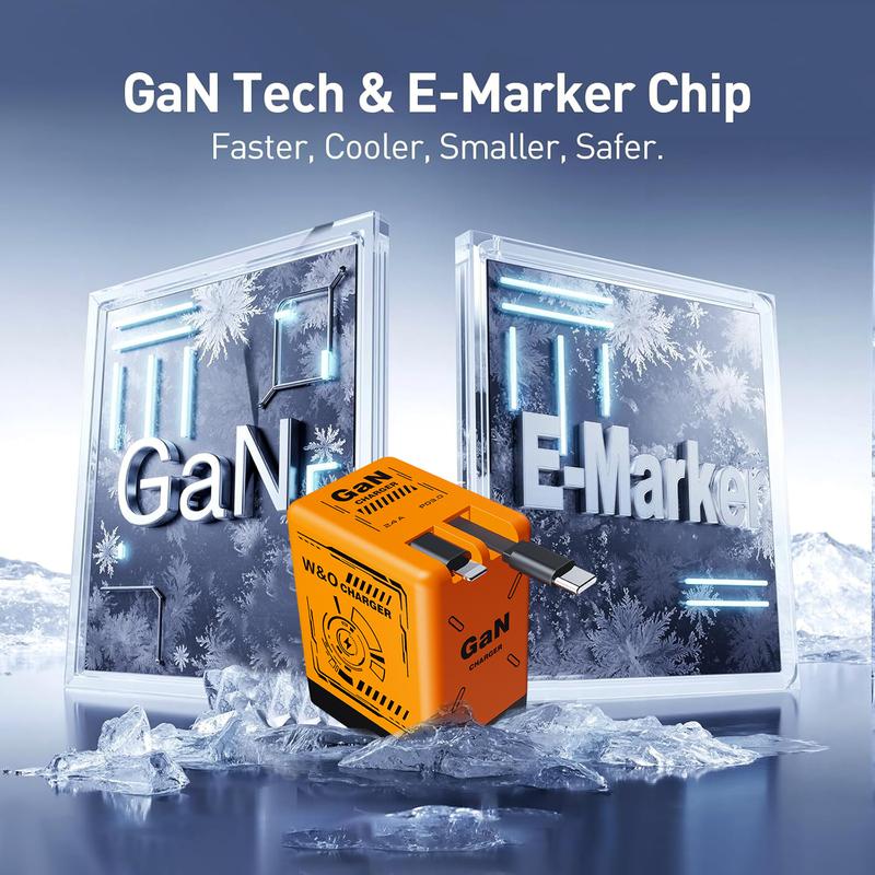 W&O GaNMax™ 120W 2-in-1 Fast Charger