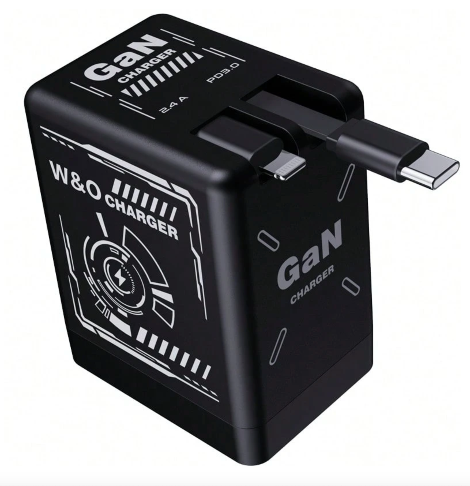 W&O GaNMax™ 120W 2-in-1 Fast Charger