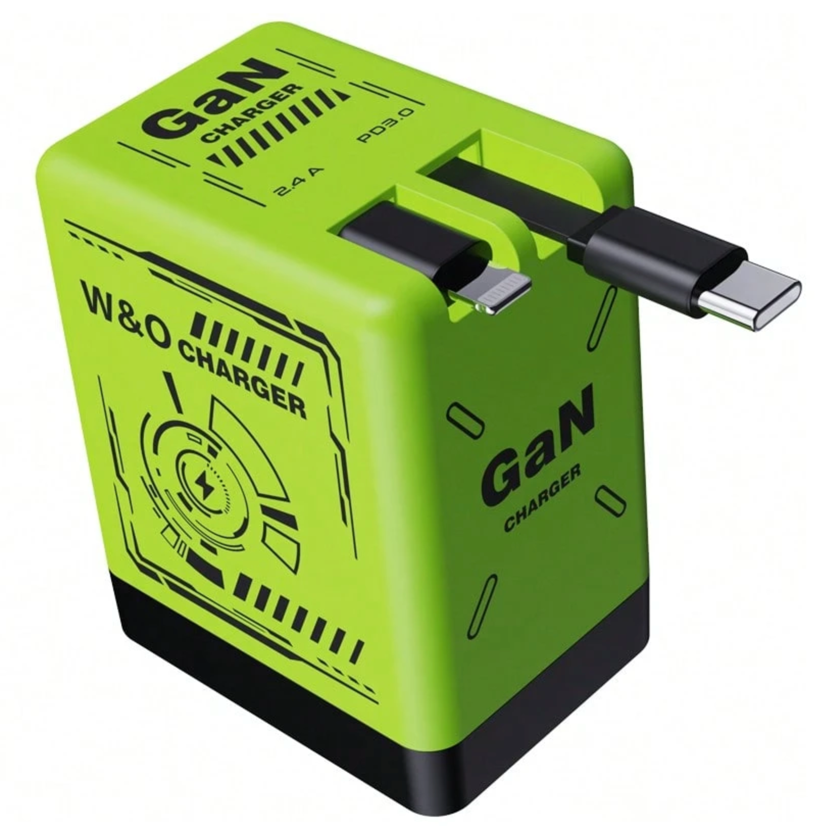 W&O GaNMax™ 120W 2-in-1 Fast Charger