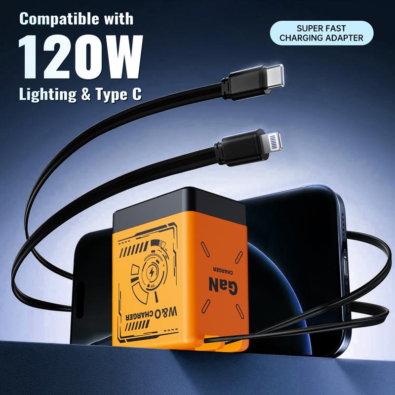 W&O GaNMax™ 120W 2-in-1 Fast Charger