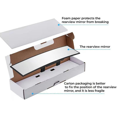 Universal 11.81 Inch Panoramic Convex Real View Mirror