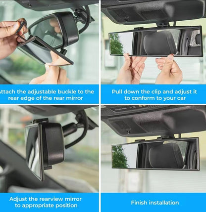 Universal 11.81 Inch Panoramic Convex Real View Mirror