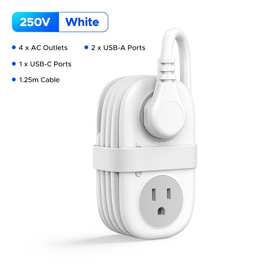 Travel Power Strip, ORICO 4 Outlets 3 USB Ports