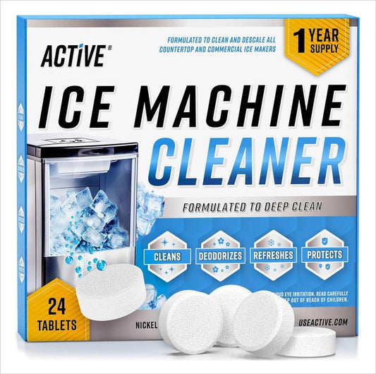 Ice Machine Cleaner - 24 Active Tablets, 1 Year Supply